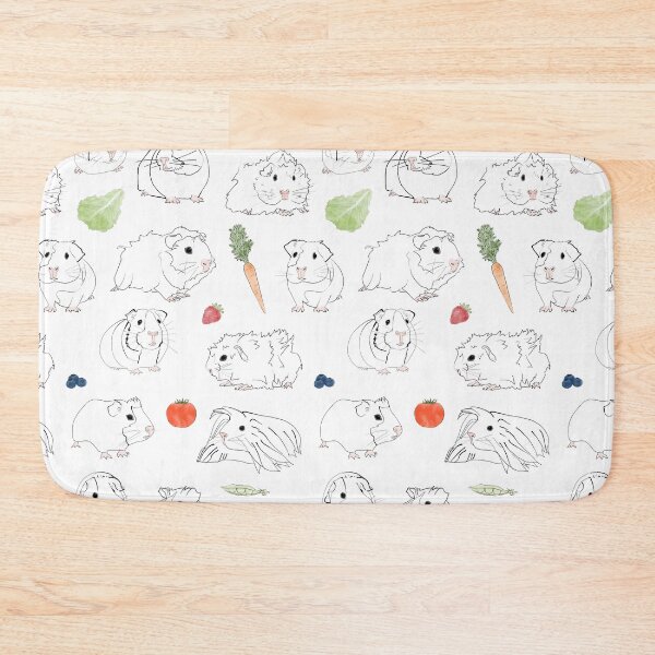 Item preview, Guinea Pigs and Vegetables Line Drawing designed and sold by Amy Hadden.