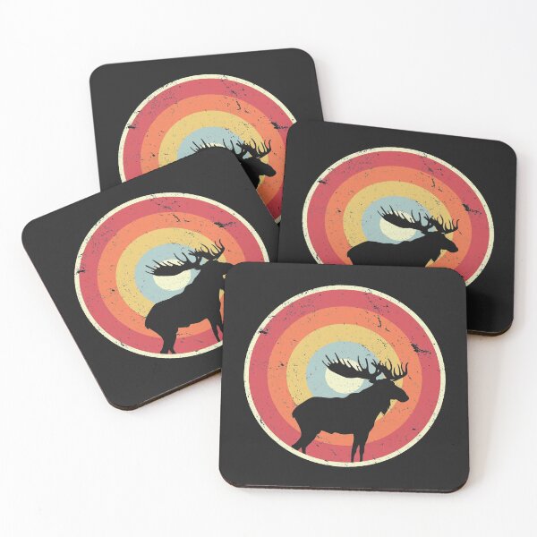 Item preview, Moose Product. Retro Style Elk Print designed and sold by PackAPunch.