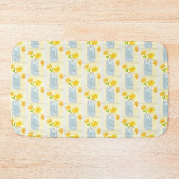 Item preview, Yellow watercolor flowers designed and sold by Tonyasartprints.