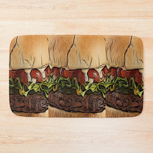 Item preview, GRAPHIC CARTOON HAMBURGER ARTWORK FOR HAMBURGER LOVERS  designed and sold by Iskybibblle.