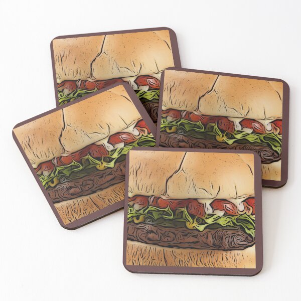 Item preview, GRAPHIC CARTOON HAMBURGER ARTWORK FOR HAMBURGER LOVERS  designed and sold by Iskybibblle.