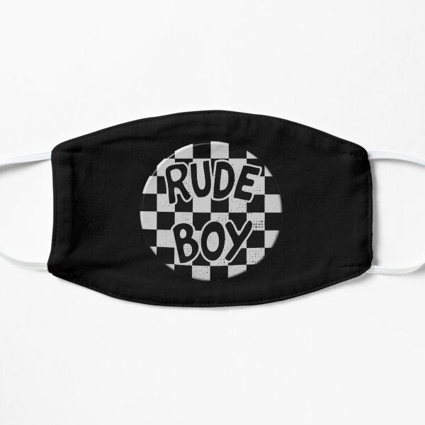 Rude Boy (badge style design) Mask
