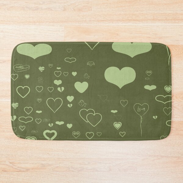 Item preview, Cute Heart Modern Moss Green designed and sold by enhan.