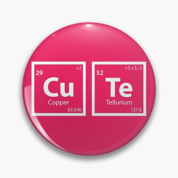 Item preview, Cute (Cu-Te) Periodic Table designed and sold by Texterns.