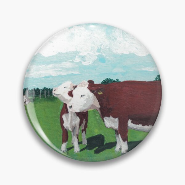 Item preview, Mama Cow and Baby Calf Painting designed and sold by Lestellero.