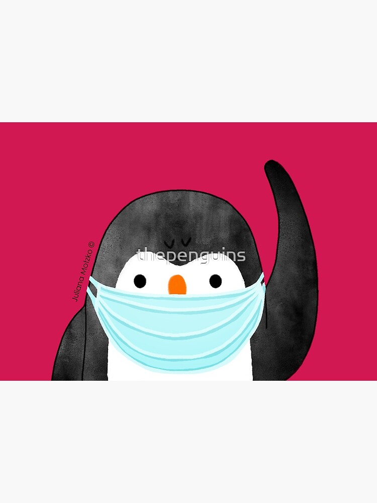 Penguin using mask against Covid Pandemic by thepenguins
