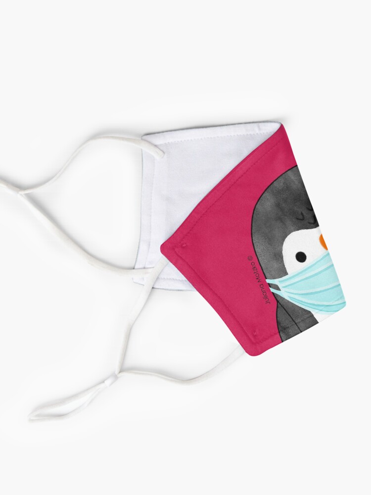 Alternate view of Penguin using mask against Covid Pandemic Mask