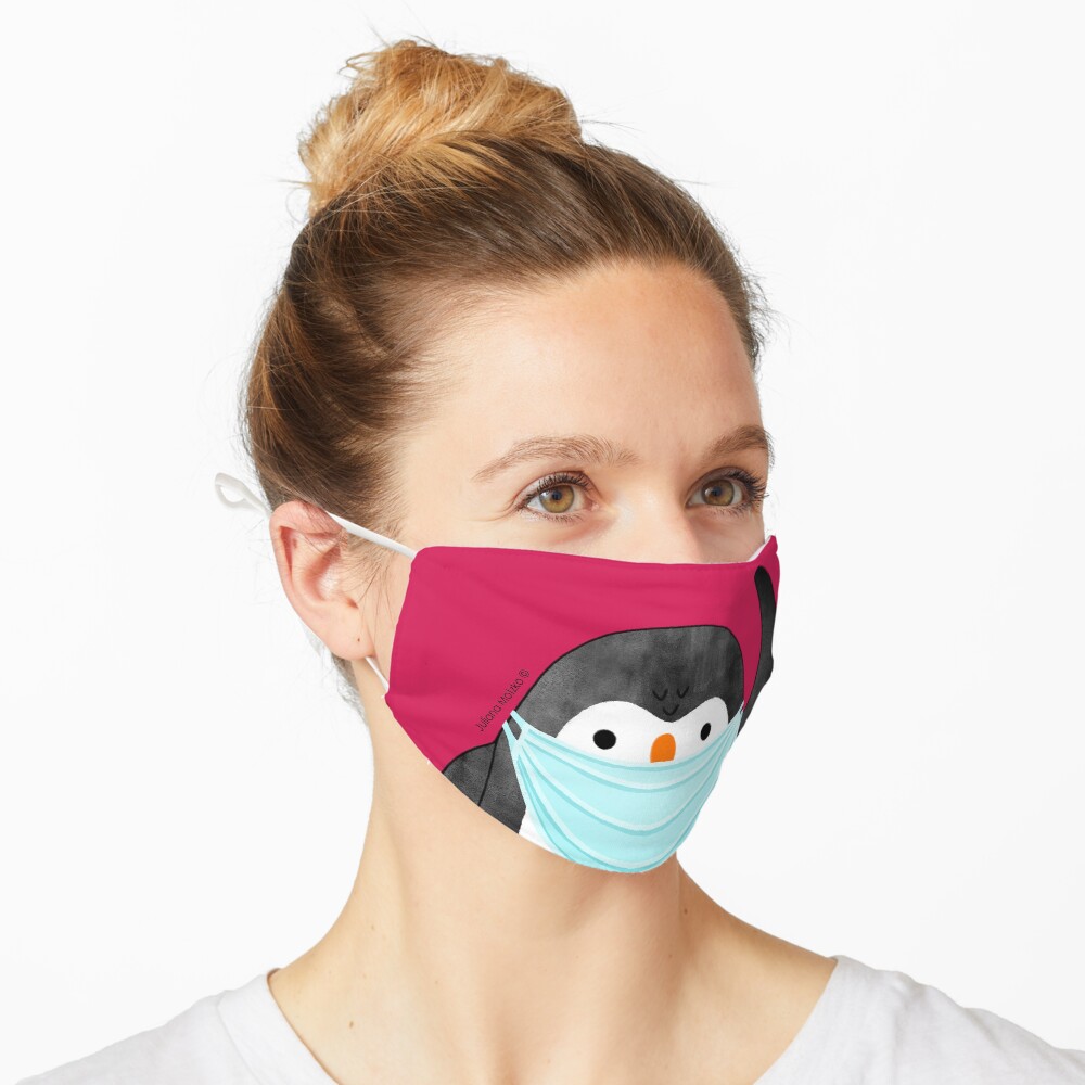 Penguin using mask against Covid Pandemic Mask