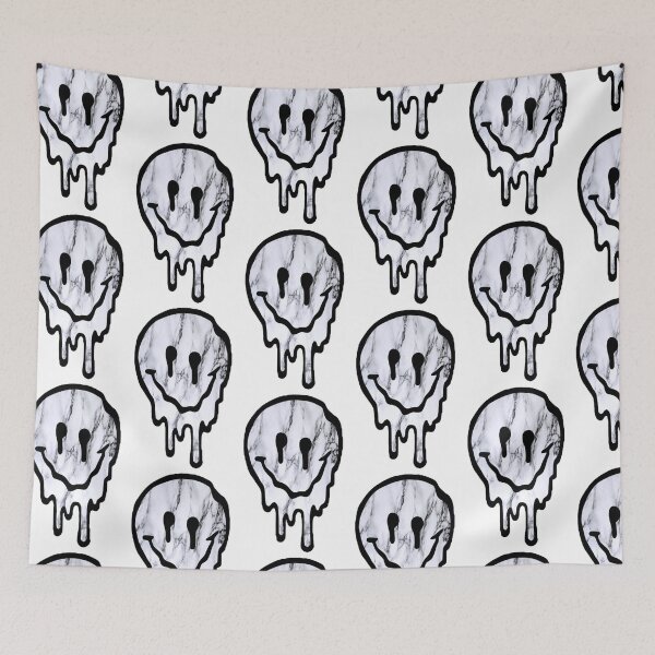 Item preview, marble drippy smiley face designed and sold by samantha brachman.