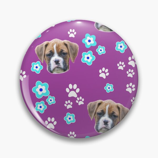 Item preview, Fawn Boxer Puppy Gifts, on Pink with Flowers designed and sold by 3QuartersToday.