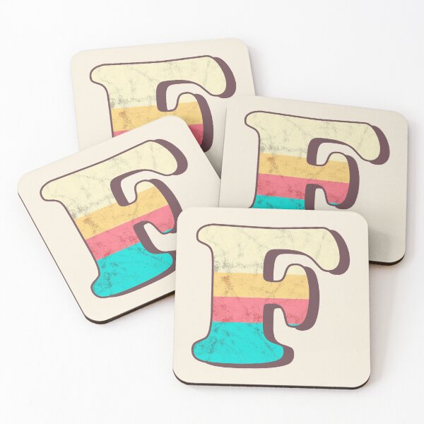 Item preview, F letter, vintage alphabet, typography, font designed and sold by OkihanaShop.