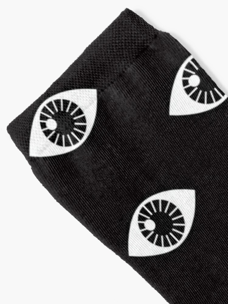 Alternate view of Eyes Wide Open - on Black Socks