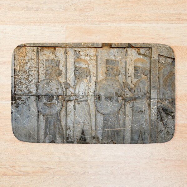 Item preview, Ancient Persian Warriors Sculpture Persepolis Persia Iran designed and sold by worldways.