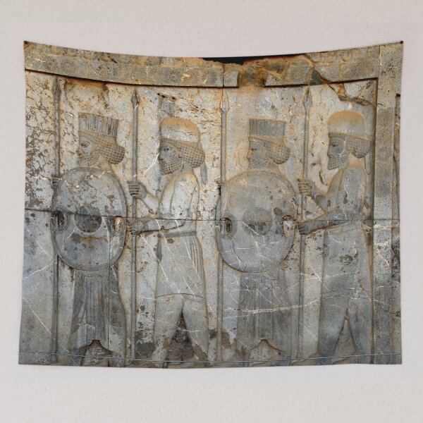 Artikelvorschau, Antike persische Krieger Skulptur Persepolis Persien Iran entworfen und verkauft von worldways.