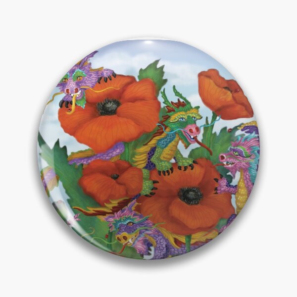 Artikelvorschau, Dragons and Poppies entworfen und verkauft von Full Frog Moon.