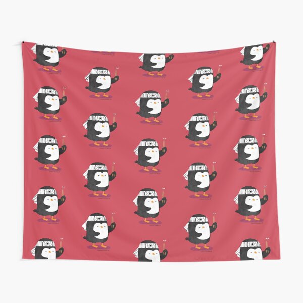 Karate Penguin Tapestry