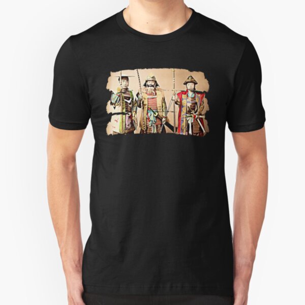 3 Samurai (dark) Slim Fit T-Shirt
