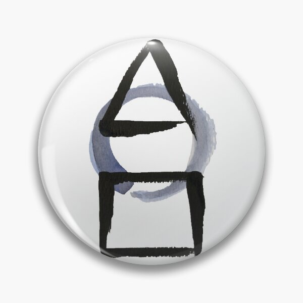 Item preview, Triangle Circle Square Calligraphy Enso designed and sold by Polishthestone.