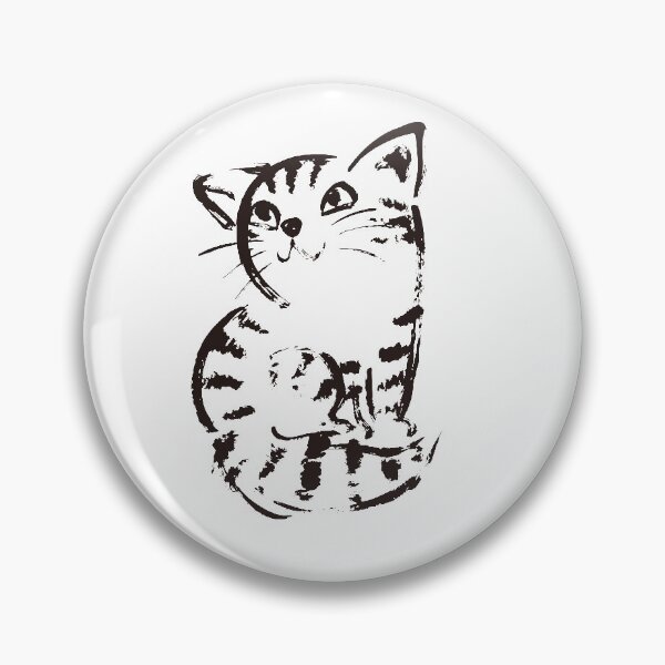 Item preview, sketch of cat looks up designed and sold by Toru Sanogawa.