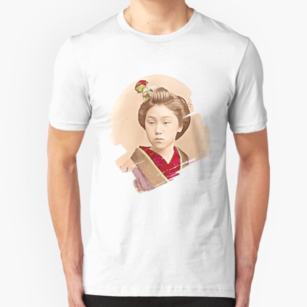 Beautiful Japanese Girl - Maiko Slim Fit T-Shirt