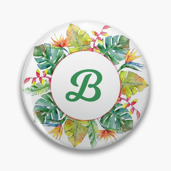 Item preview, Tropical Leaves Monogram B designed and sold by MysticMagpie.