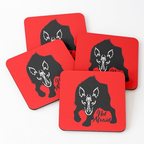 Item preview, Not afraid -  Lone wolf heart designed and sold by undersideland.