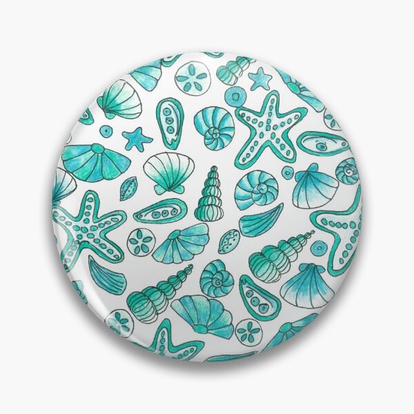 Item preview, Turquoise seashells designed and sold by Home Cyn Home.
