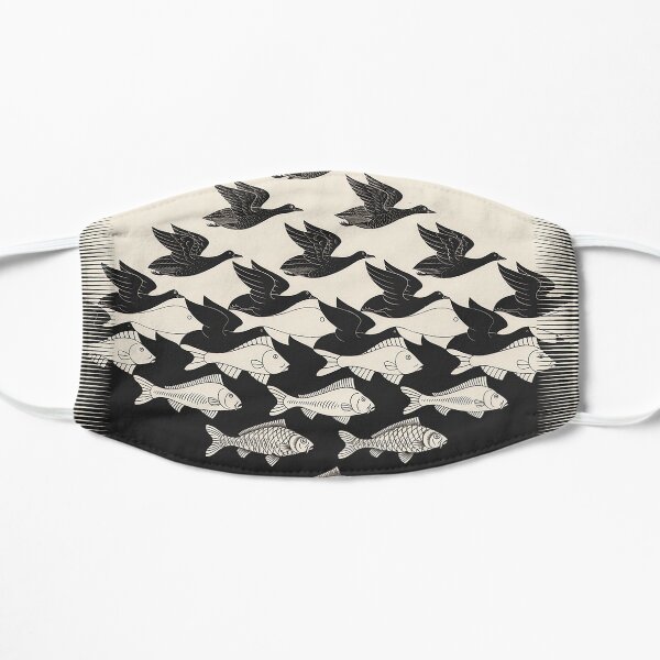Sky and Water I - Maurits Cornelis Escher Flat Mask