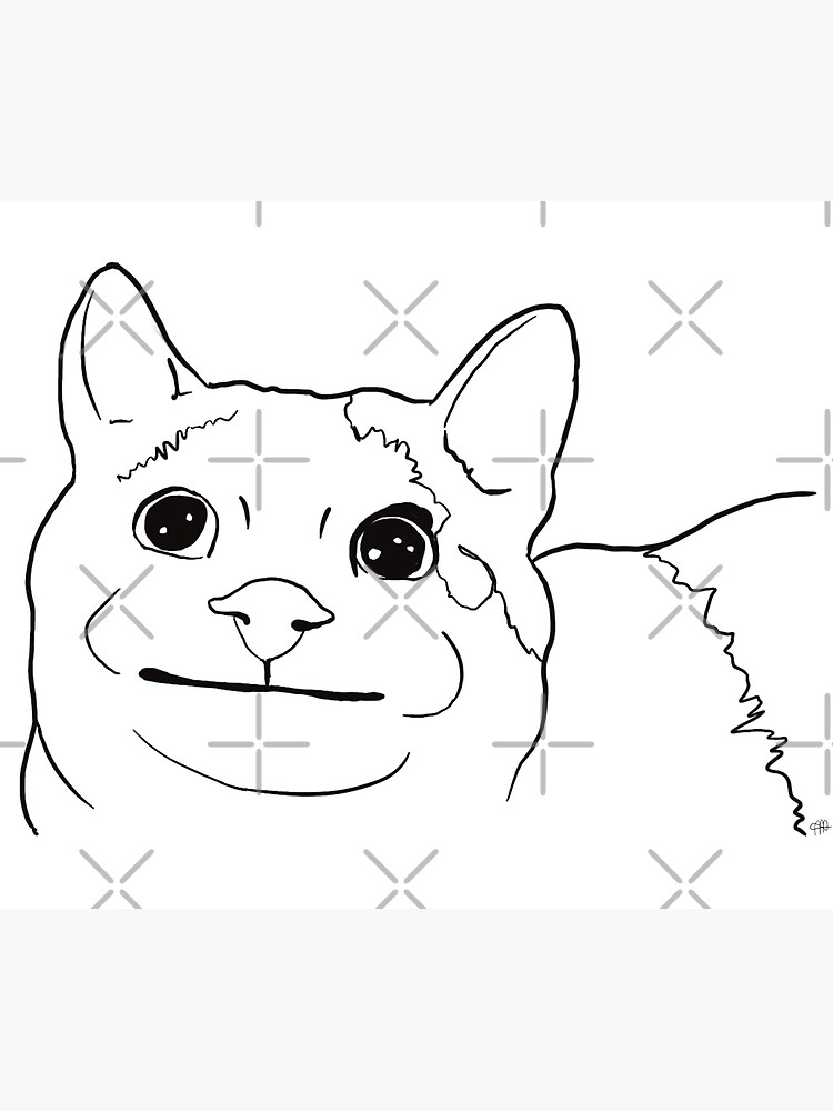 Disover Polite Cat Meme Premium Matte Vertical Poster