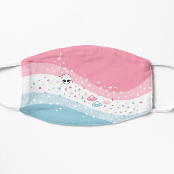 Kawaii Pink Alien Flat Mask