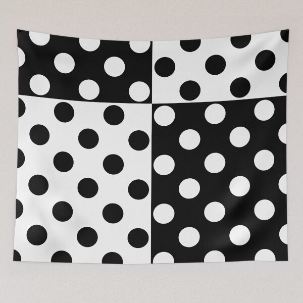 Item preview, simple  black and white pattern  polka dot  designed and sold by fuzzyfox.