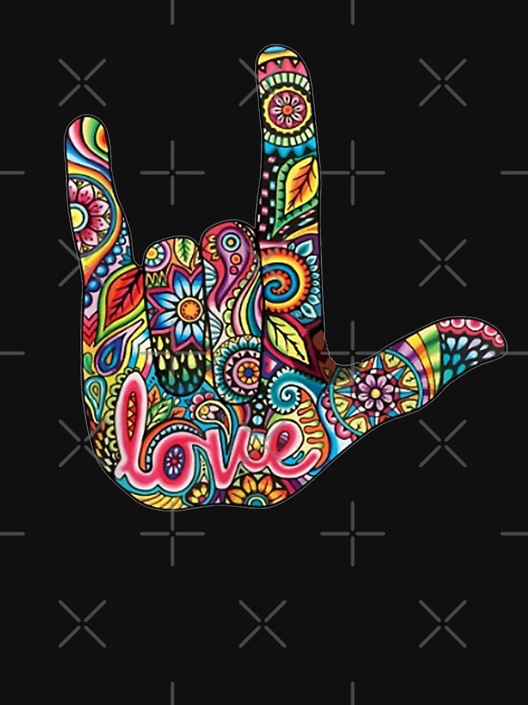 I Love You American Sign Language Gift for Women Men by ArijsGailis