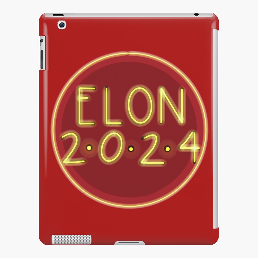 "Elon 2024 Caps Logo" iPad Case & Skin by Cupkake0104 | Redbubble