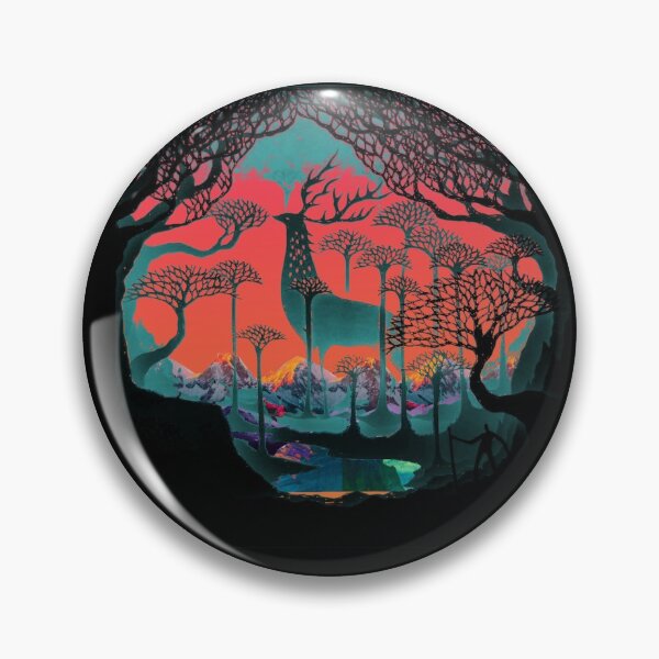 Forest Spirit - Woodland Illustration Pin