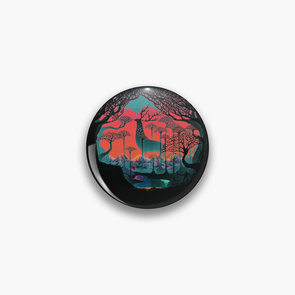Forest Spirit - Woodland Illustration Pin
