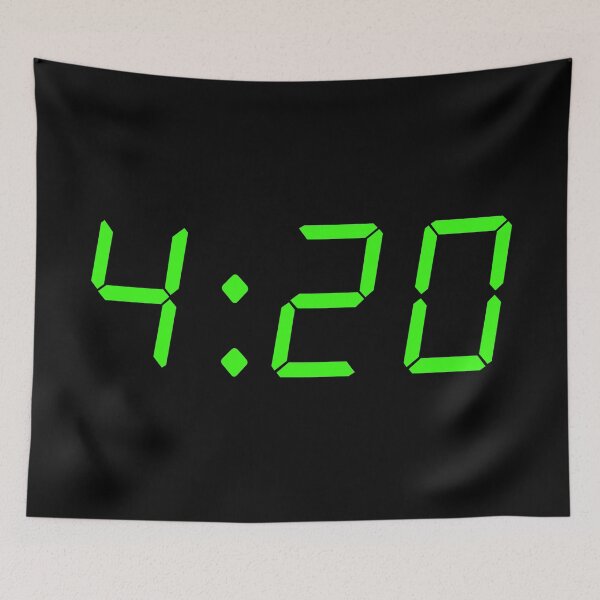 Item preview, 4:20 Alarm Clock  designed and sold by BecomingBookish.