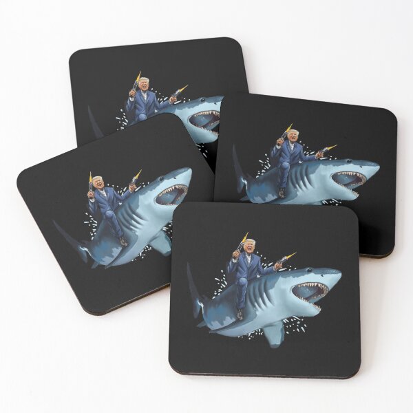 Item preview, President Trump On A Shark designed and sold by Meliafroggy.