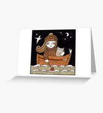 Bessies Wee Boat Greeting Card