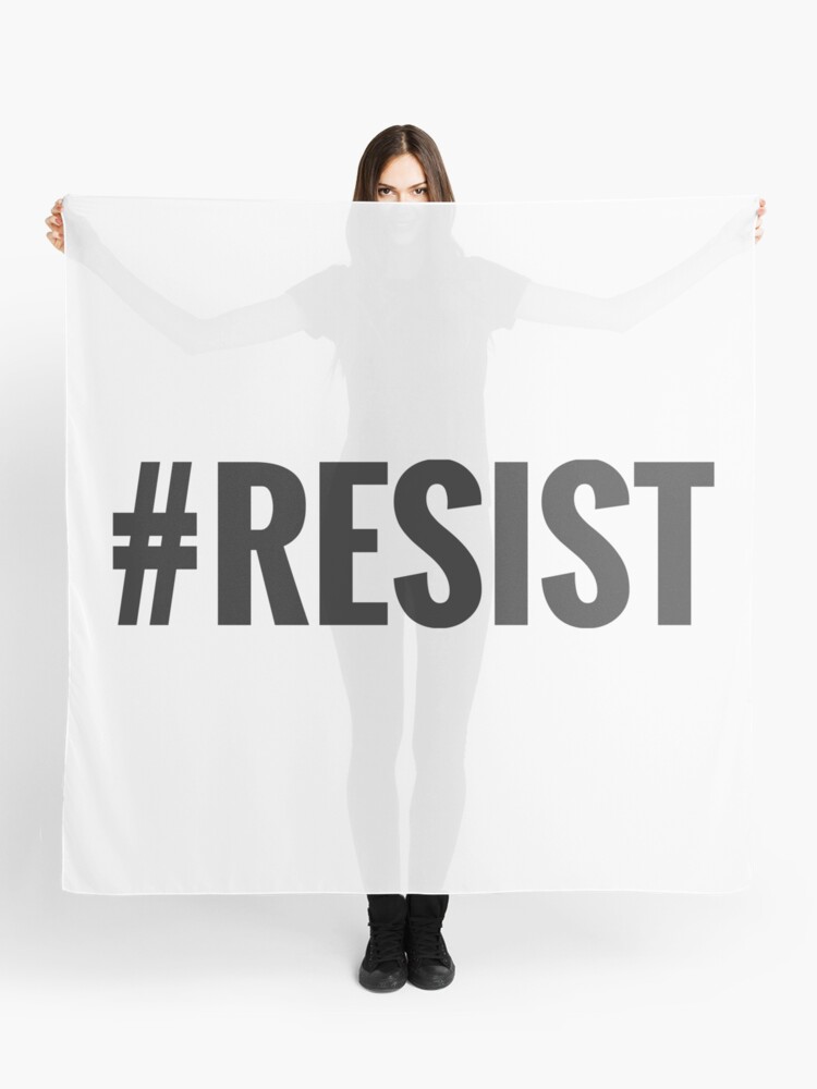 Thumbnail 1 of 3, Scarf, #Resist designed and sold by JPDesignWorks.