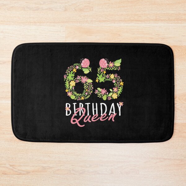 Item preview, 65th Birthday Queen 65 Years Old Woman Floral B-day Theme design designed and sold by Grabitees.