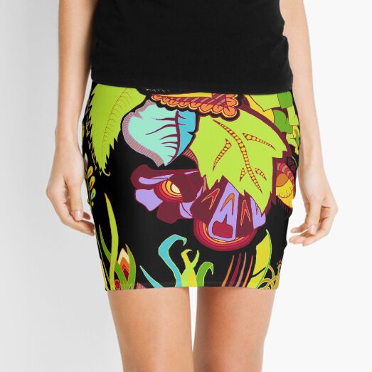 Life of Plants Doodle Mini Skirt