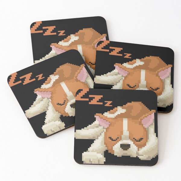 Item preview, Pixelated Cute Puppy Sleeping designed and sold by HopeDetour.