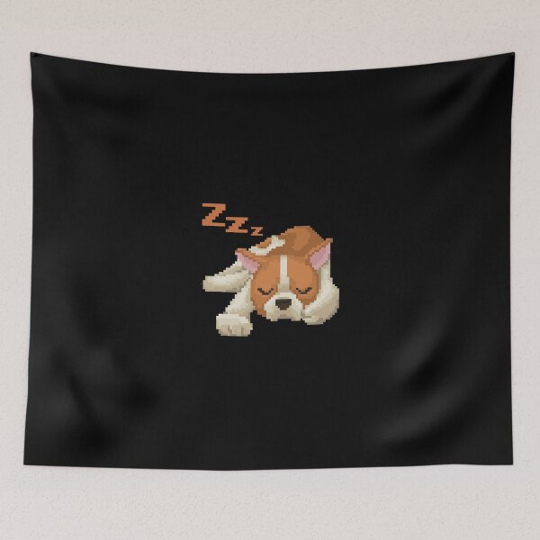 Item preview, Pixelated Cute Puppy Sleeping designed and sold by HopeDetour.