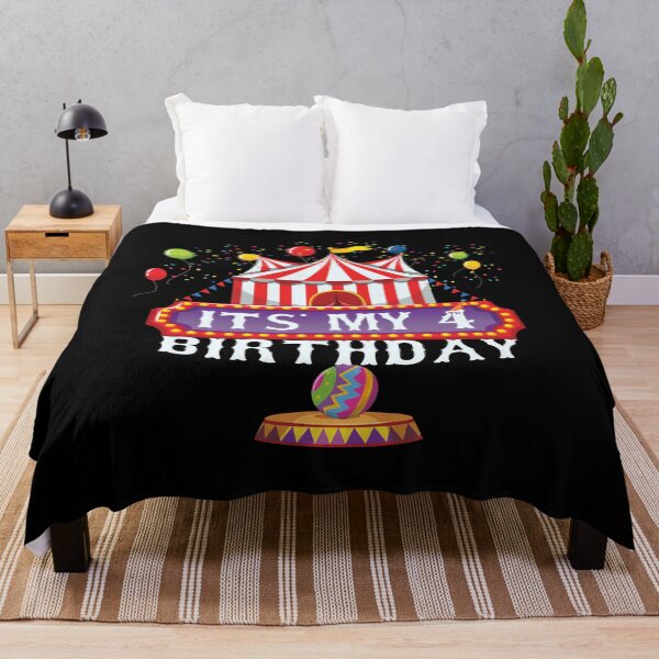 Item preview, It's My 4th Birthday Ringmaster Kids Circus Party B-day print designed and sold by Grabitees.