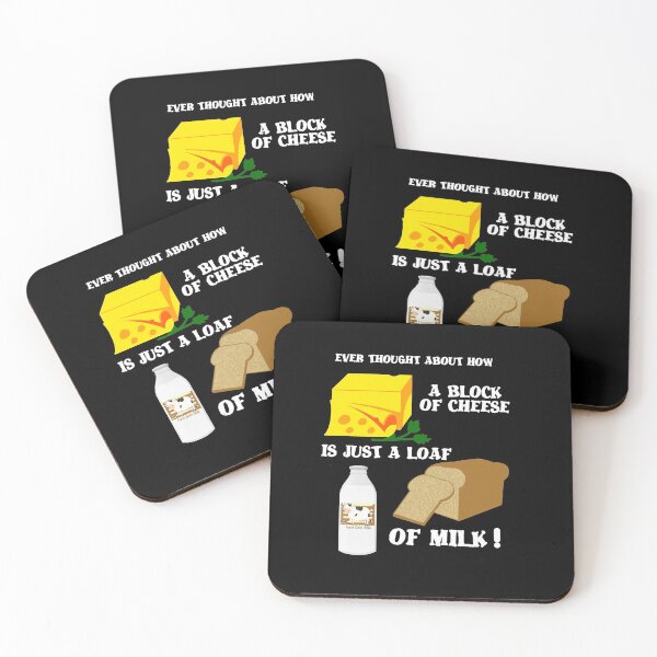 Item preview, CHEESE LOVERS A BLOCK OF CHEESE IS JUST A LOAF OF MILK  designed and sold by Iskybibblle.
