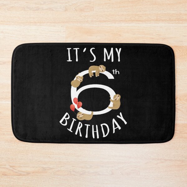 Item preview, It's My 6th Birthday Sloth 6 Years Old Kid B-day Party product designed and sold by Grabitees.