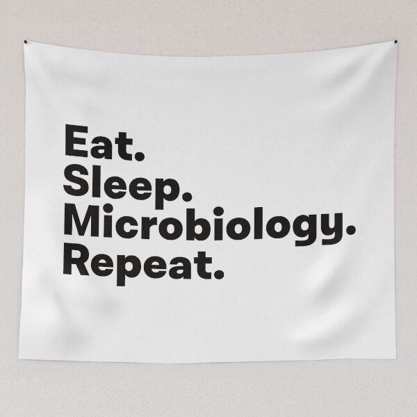 Item preview, Eat Sleep Microbiology Repeat designed and sold by teesaurus.