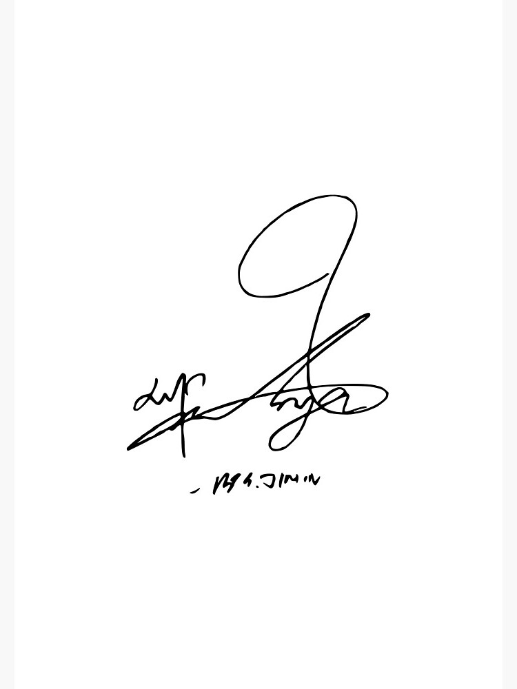 JIMIN BTS SIGNATURE