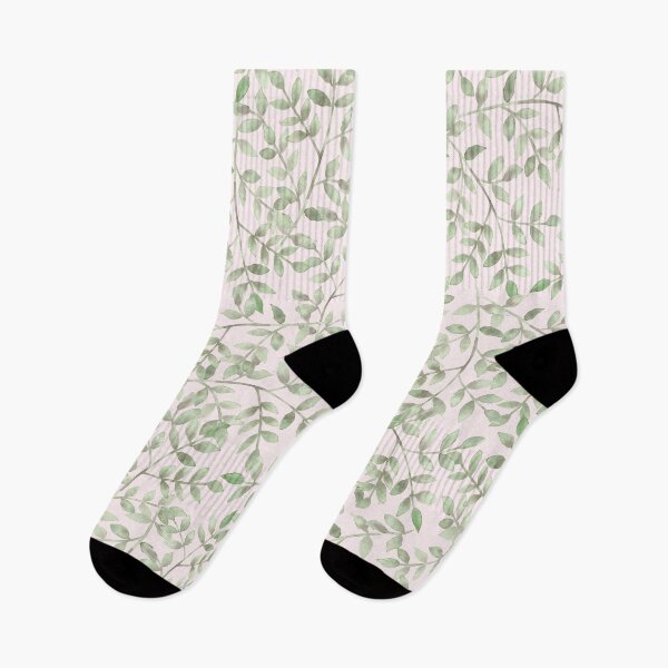 Item preview, Hazy Spring Leaf Pattern design on Blush Pink Background designed and sold by Anne-Marie Bloor.