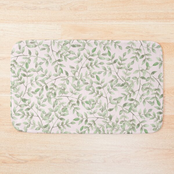 Item preview, Hazy Spring Leaf Pattern design on Blush Pink Background designed and sold by Anne-Marie Bloor.
